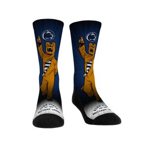 navy youth socks with Athletic Logo, Nittany Lion Mascot, Penn State Nittany Lions Est. 1855